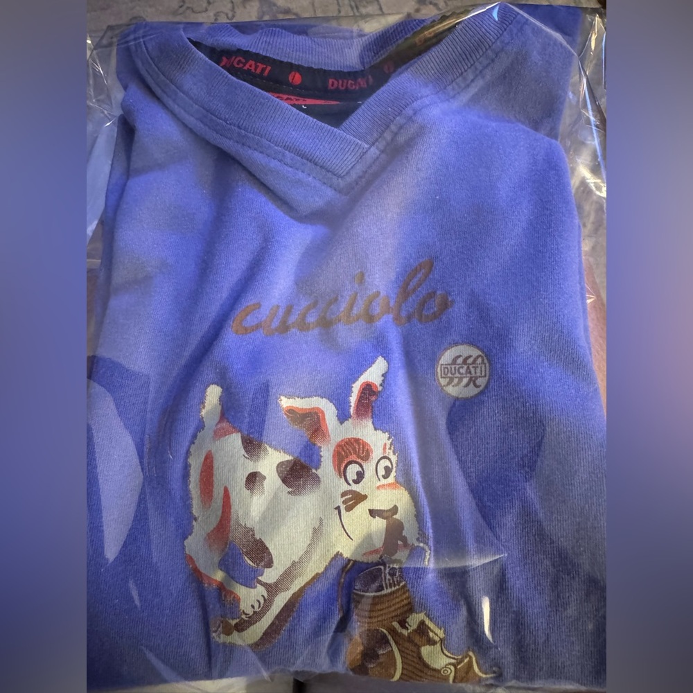 DUCATI - cutest doggie tee (says L but very SMALL!!)